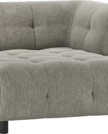 Modulopbygget Sofa Woood Louis Chaiselong Med Højre Arm Fløjl Lysegrøn B122xl140xh73