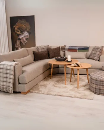 Monica Hjørnesofa  Bucle Stof