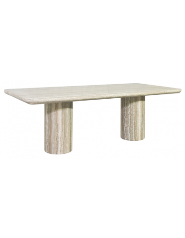 Nebula Spisebord Sten Mdf 225 100 Grå Travertin