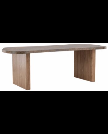 Nora Spisebord Mdf H75 B230 D100 Brun Brun Marmoriseret