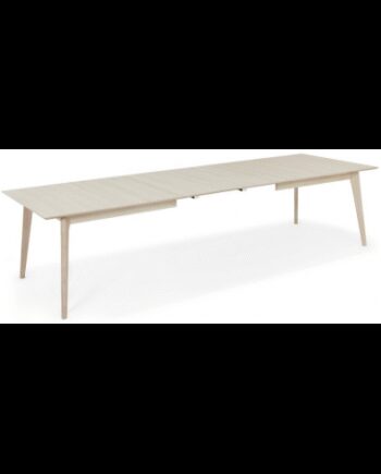 Orto Spisebord Med Udtræk Mdf Egetræsfinr 220 320 105 Hvidolieret