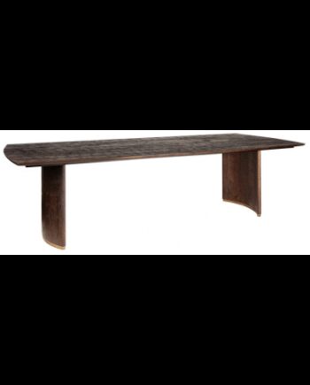 Ostara Spisebord Metal Mangotræ 280 110 Rustik Brun Antik Guld