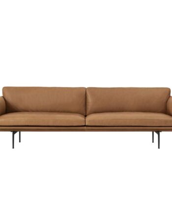 Outline Sofa Pers 27023 Cognac Læder