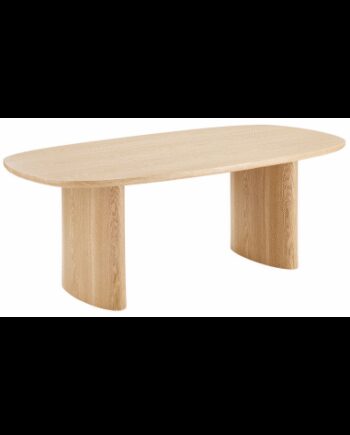 Ovalt Spisebord Mdf Askfinr 210 110 Natur
