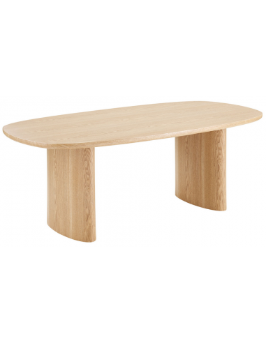 Ovalt Spisebord Mdf Askfinr 210 110 Natur