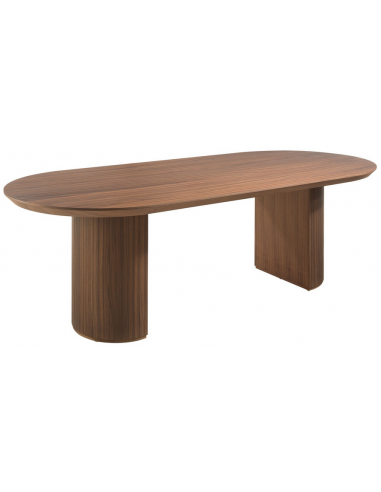 Ovalt Spisebord Valnøddefinr 240 105 Valnød