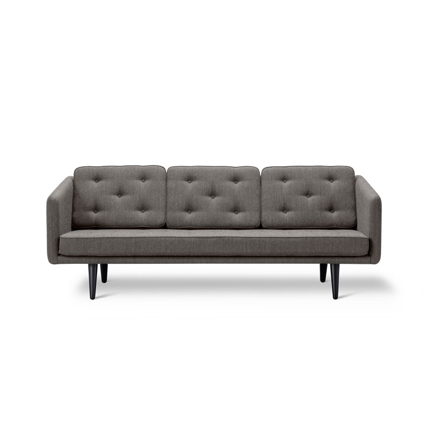 3pers Sofa Fiord 151 Ben: Sort Lak