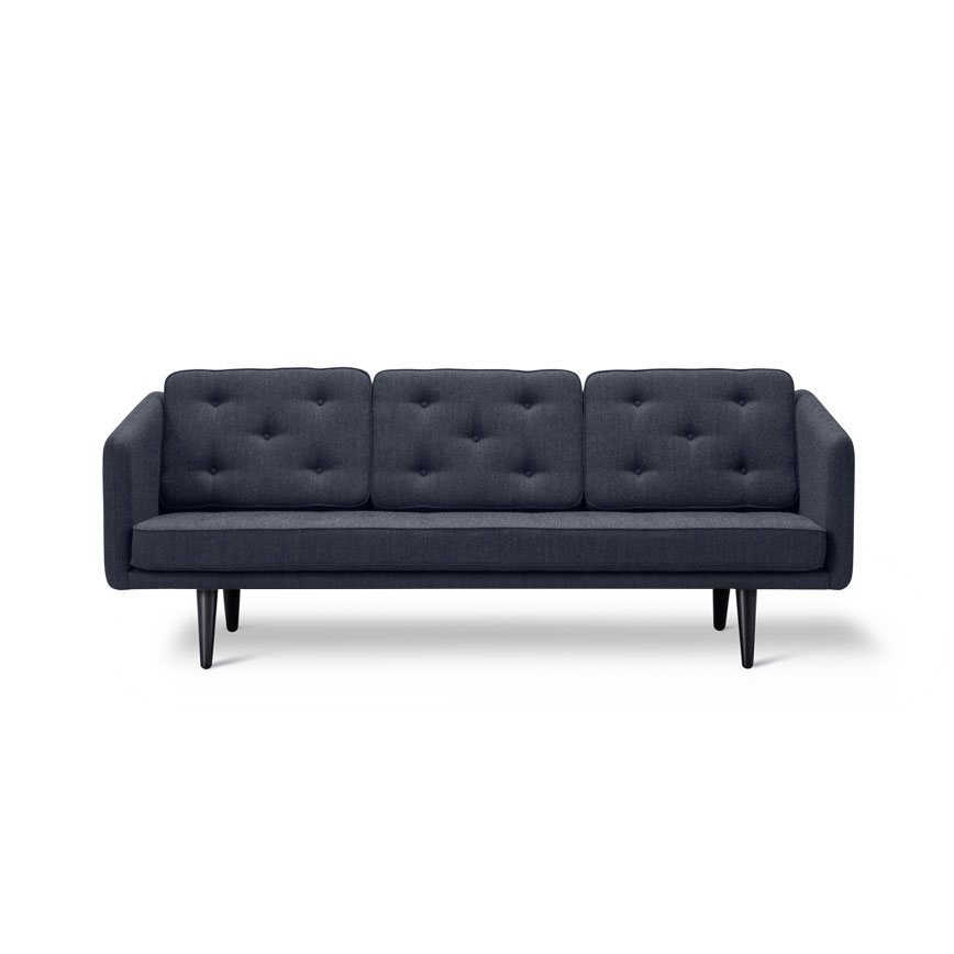 3pers Sofa Fiord 782 Ben: Sort Lak