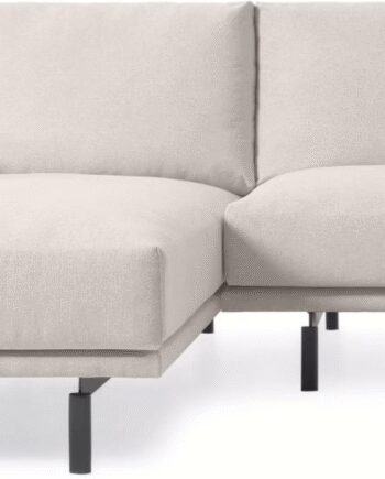 Personers Chaiselong Sofa Loungesofa Kave Home Galene Beige 214x166x94