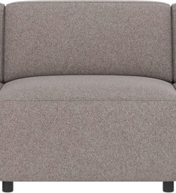 Personers Modulær Sofa Rowico Willard Gråbeige Brenda Stof Skandinavisk Design Med Koldskum Zigzag Fjedre