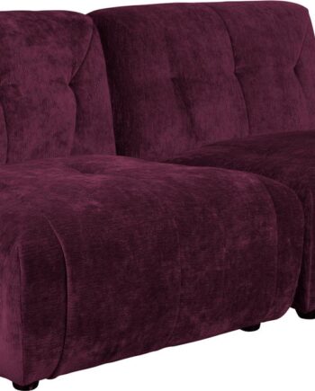 Personers Polstret Sofa Dutchbone Giada Aubergine H76b184l91
