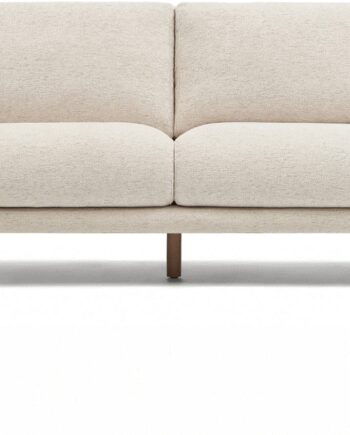 Personers Polstret Sofa Kave Home Karin Chenille Beige Bæredygtig Nordisk Design