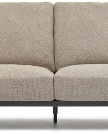 Personers Polstret Sofa Kave Home Noa Beige Sort Stof 230100