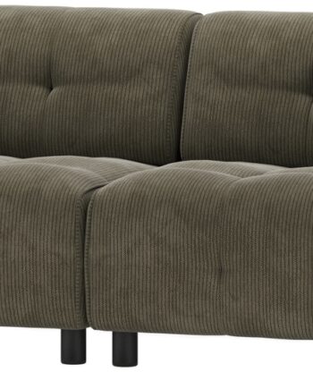 Personers Sæders Sofa Woood Louis Fløjl Grøn Modulopbygget 244x90x73