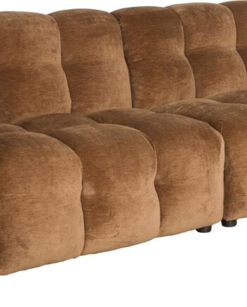 Personers Sofa Dutchbone Hackman Kastanjebrun Polyester Retro Design
