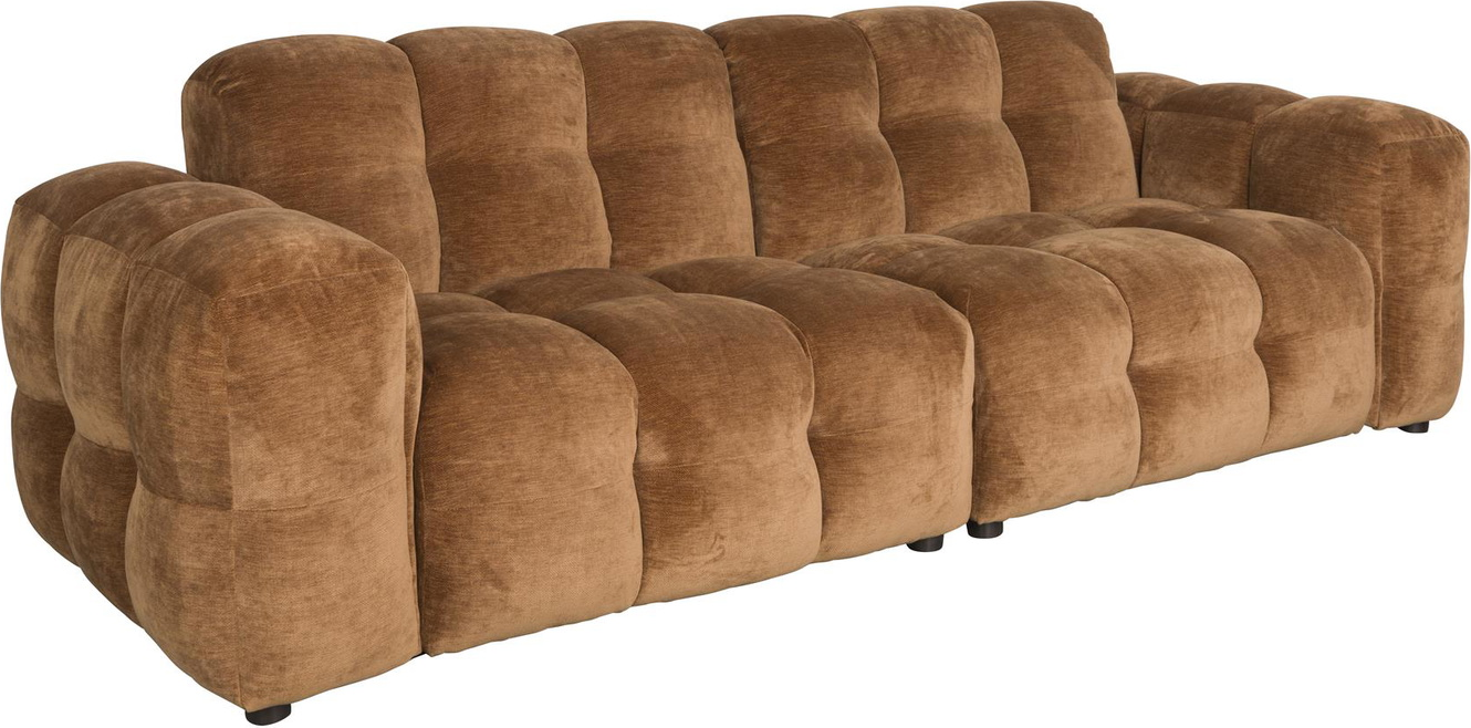 Personers Sofa Dutchbone Hackman Kastanjebrun Polyester Retro Design