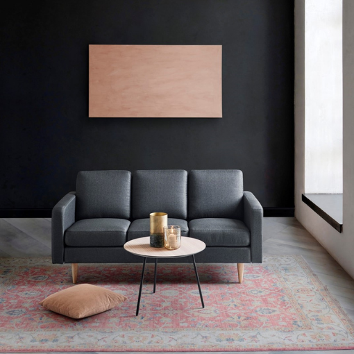 Personers Sofa Grå Stof Nordic