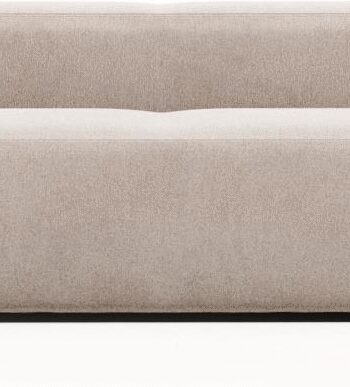 Personers Sofa Kave Home Blok Beige Polstret Stof Nordisk Design Pletbestandig Bæredygtig