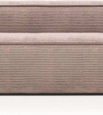 Personers Sofa Kave Home Blok Lyserød Velour Nordisk Vintage 210x100x69