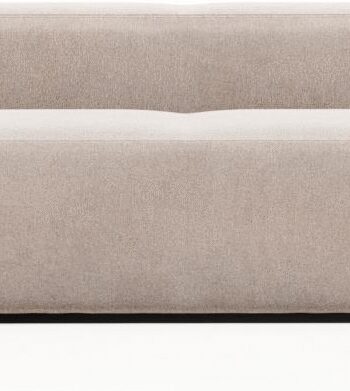 Personers Sofa Kave Home Blok Stof Beige Nordisk Design B210xd100 Pletafvisende