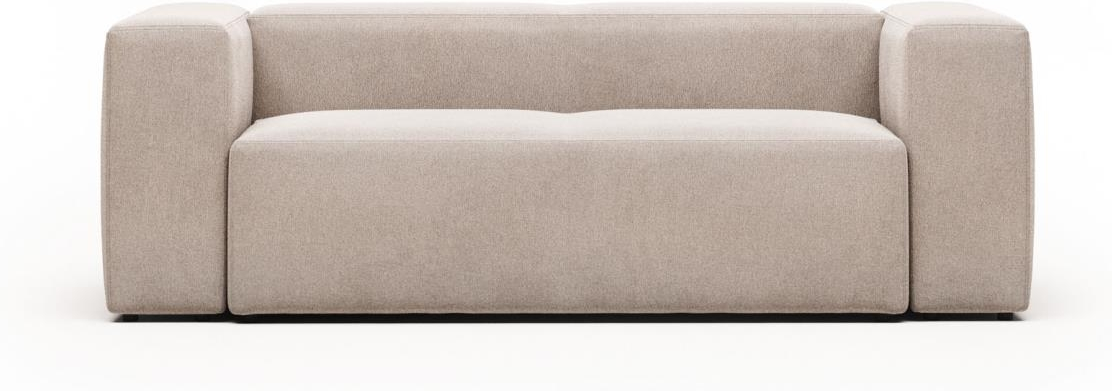 Personers Sofa Kave Home Blok Stof Beige Nordisk Design B210xd100 Pletafvisende