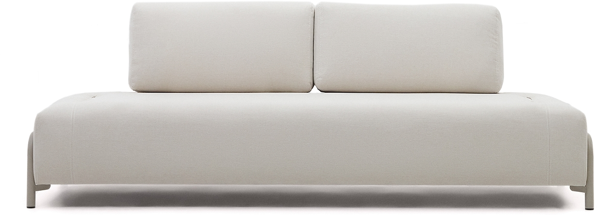 Personers Sofa Kave Home Compo Beige Chenille Polstret Moderne Nordisk Industriel L232 B98 H82