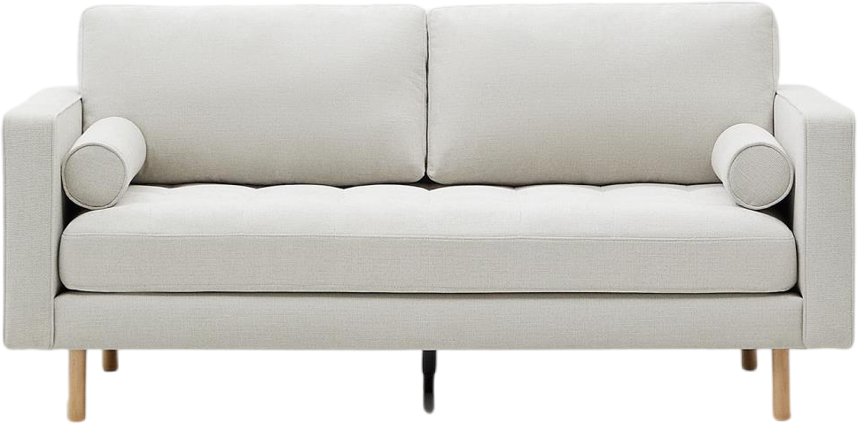 Personers Sofa Kave Home Debra Grå Chenille Antiplet Vandafvisende Bæredygtig 182x98x85