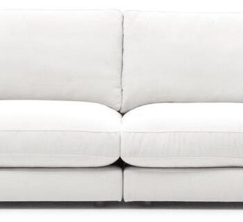 Personers Sofa Kave Home Gala Hvid Tekstureret Chenille L390