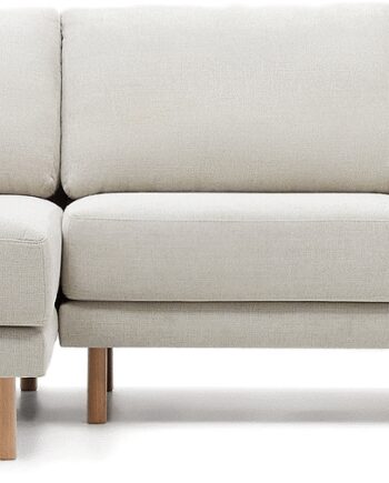 Personers Sofa Kave Home Gilma Nordisk Moderne Modul Chaiselong Grå Natur Chenille Vand Pletafvisende Aftagelige Puder