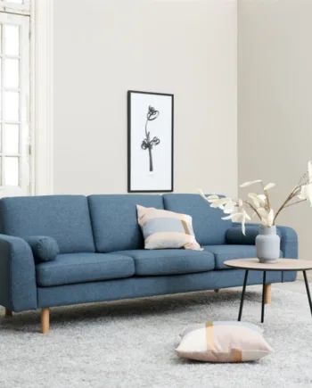 Personers Sofa  Mørkeblå Stof  Nordic