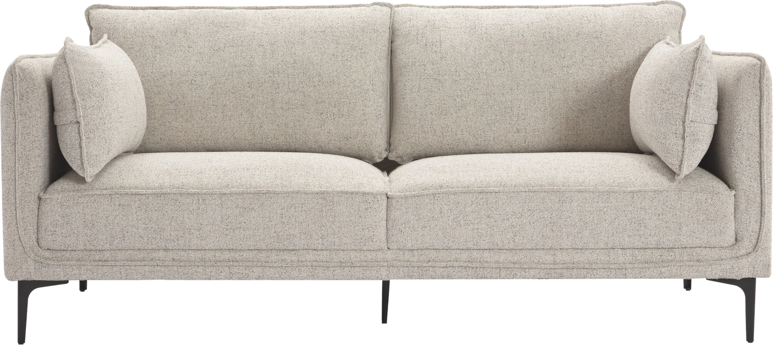 Personers Sofa Nordlys Furniture Nuuk Grå Stof H86xb195xd85 Skandinavisk Design Oeko Tex Certificeret Komfortable Sæde Rygpuder