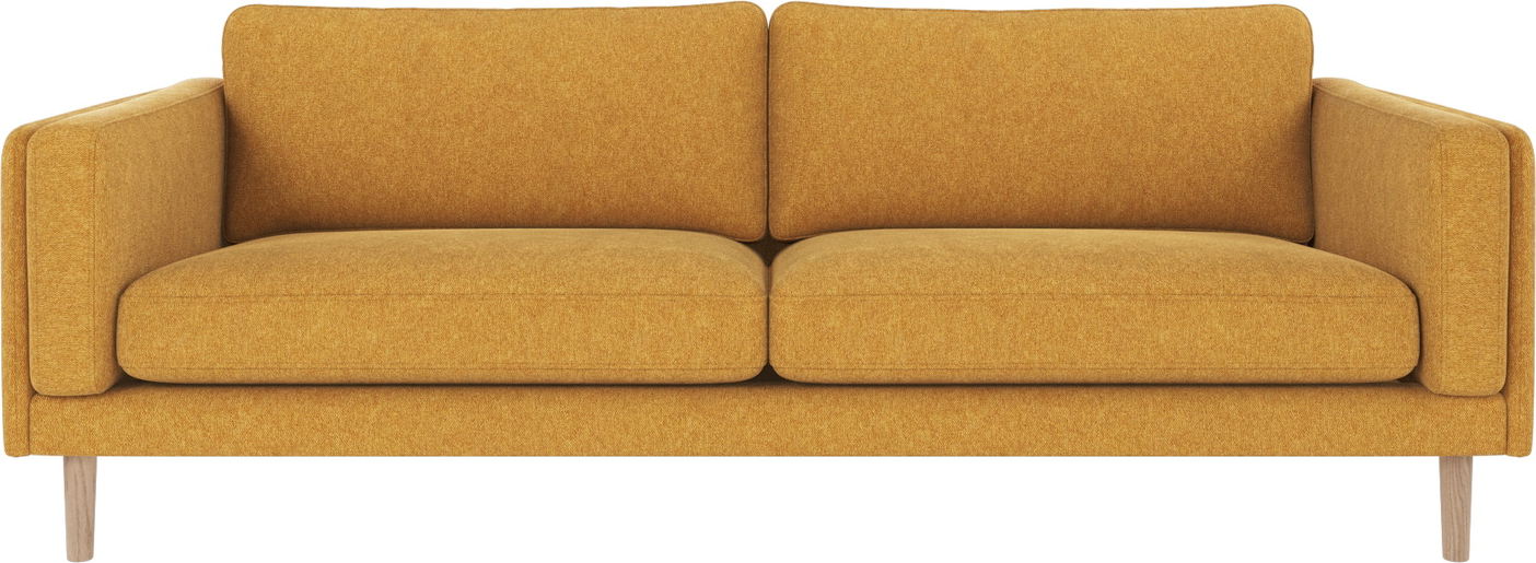 Personers Sofa Rowico Braden Gul Hvidvasket Egetræ Brenda Stof Fsc Stel