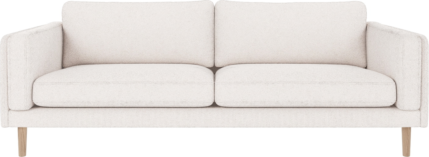 Personers Sofa Rowico Braden Hvidkalket Alice Stof Med Lakerede Egetræsben H78xb216xd87