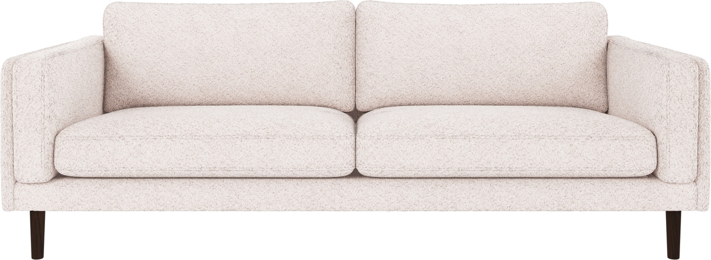 Personers Sofa Rowico Braden Hvidt Anna Stof Med Lakerede Egetræsben 216x87x78