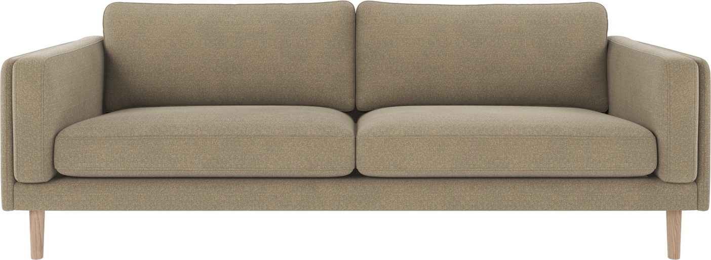 Personers Sofa Rowico Braden Mørk Beige Polyester Rita 109 Hvidvaskede Fsc Mix Egetræsben