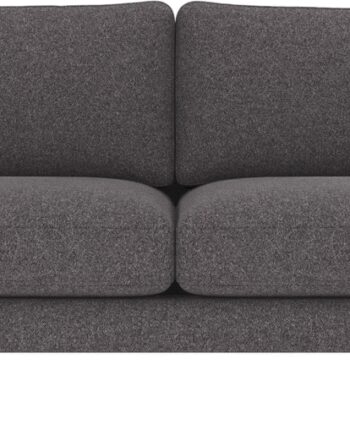 Personers Sofa Rowico Braden Mørkegrå Polyester Brenda Med Lakerede Egetræsben 21678