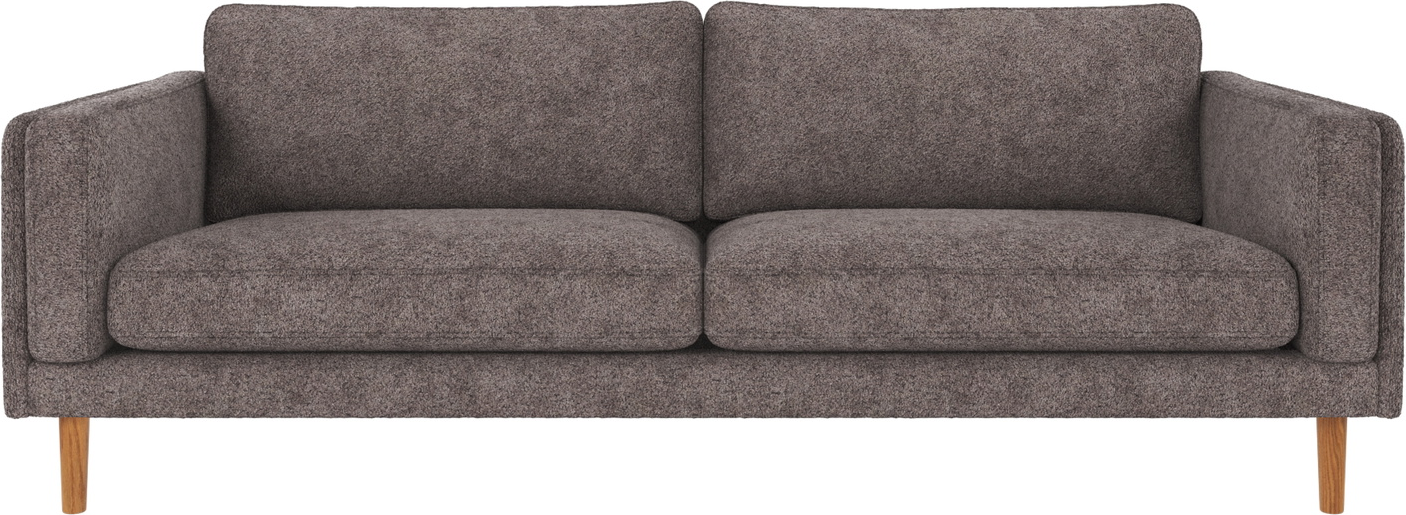 Personers Sofa Rowico Braden Nordisk Design Mørkegrå Anna Polyesterstof Egetræsben 216x87x78
