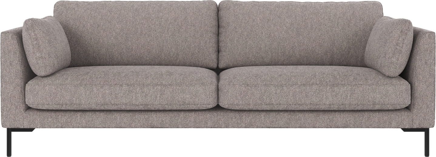 Personers Sofa Rowico Corwin Alice 149 Gråt Stof Med Sort Metalben Nordisk Minimalisme 83238