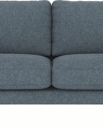 Personers Sofa Rowico Corwin Blå Sort Bobby Stof Med Sortlakerede Metalben H83xb238xd98