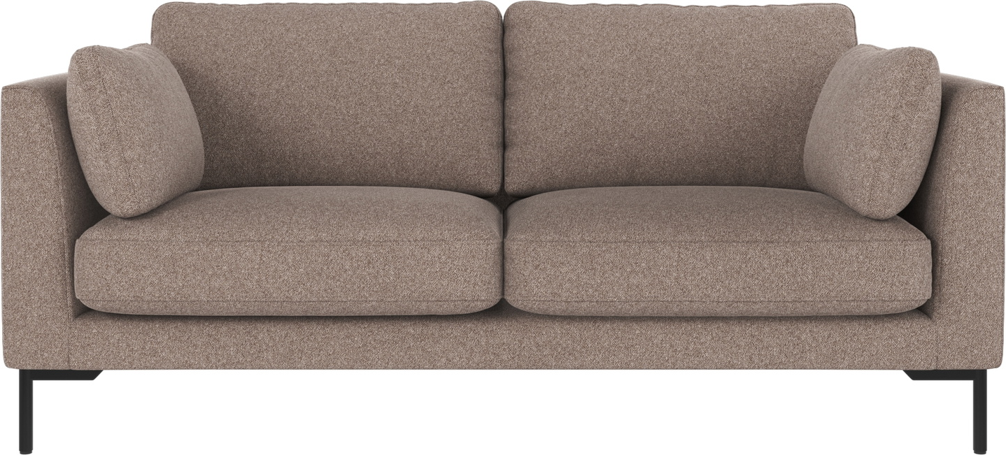 Personers Sofa Rowico Corwin Brenda Beige Sort 190 Metalben Nordisk Minimalisme