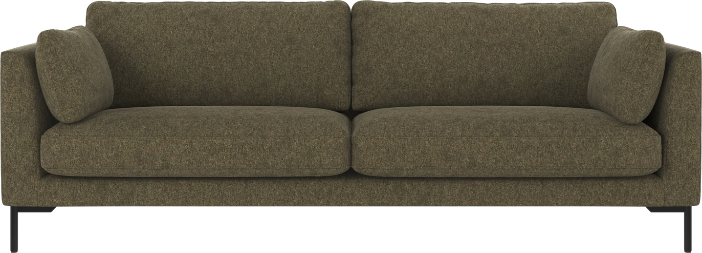 Personers Sofa Rowico Corwin Brenda Grøn Stof Med Sorte Pulverlakerede Metalben H83b238d98