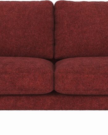 Personers Sofa Rowico Corwin Dybrød Anna8 Polyester Med Sorte Pulverlakerede Metalben 238 Bred