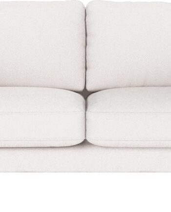 Personers Sofa Rowico Corwin Hvidt Bobby Stof Med Sorte Metalben H83xb190xd98