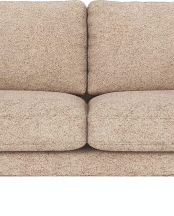 Personers Sofa Rowico Corwin Lysebeige Anna Stof Med Sorte Pulverlakerede Metalben 238x98x83