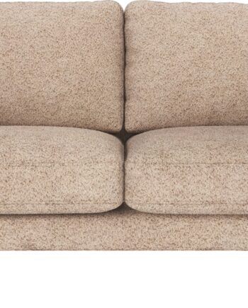 Personers Sofa Rowico Corwin Lysebeige Anna Tekstil Med Sorte Metalben 190x98x83