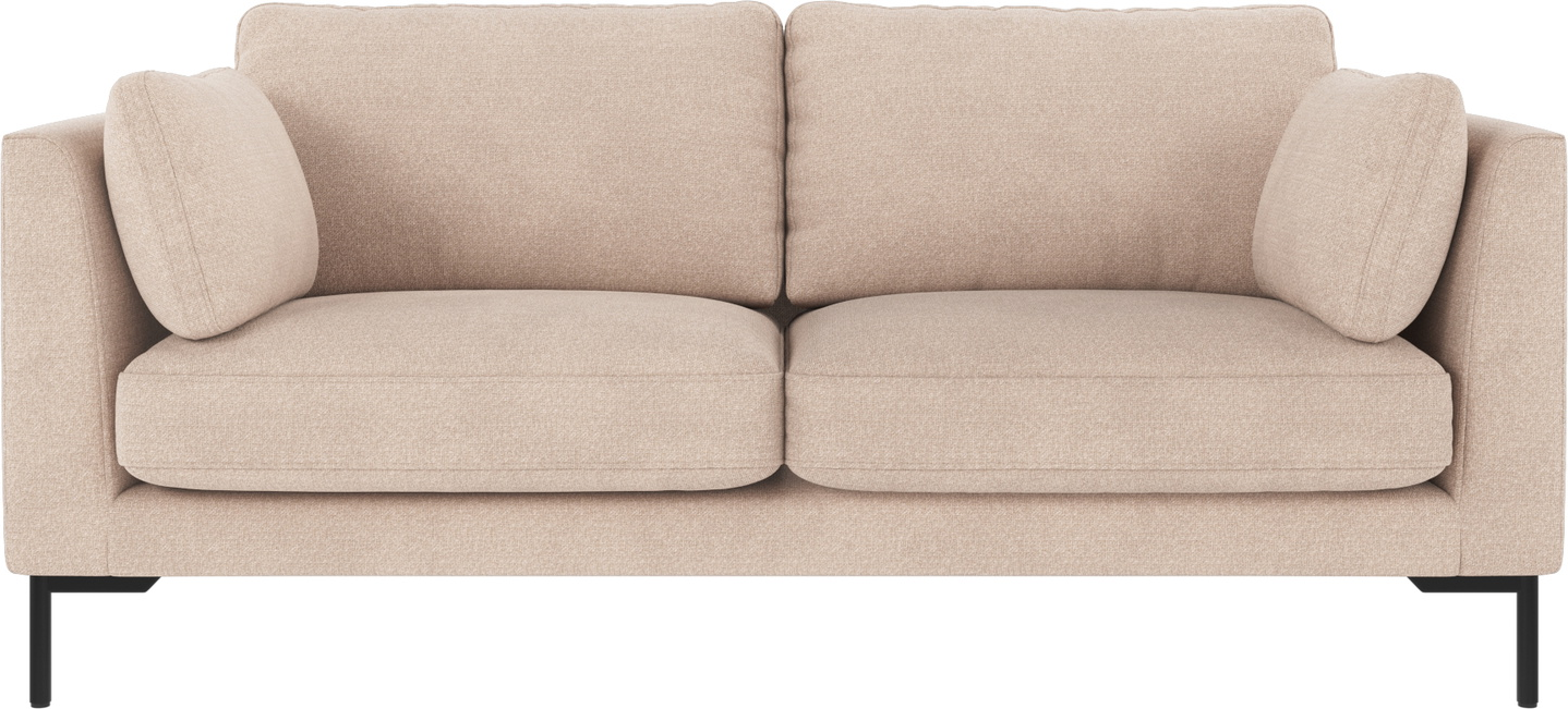 Personers Sofa Rowico Corwin Lysebeige Polyester Sort Metalben 83190