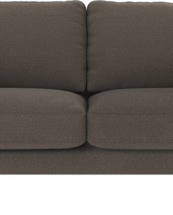 Personers Sofa Rowico Corwin Mellemgrå Rita 108 Stof Med Sorte Metalben 190x98x83