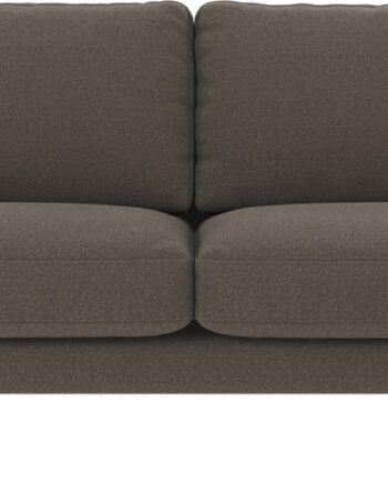 Personers Sofa Rowico Corwin Mellemgrå Rita Stof Med Sortlakerede Metalben 238x98x83