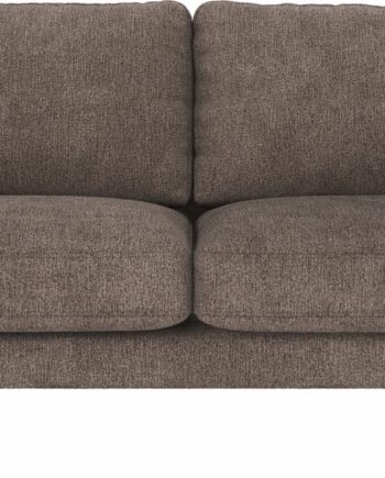 Personers Sofa Rowico Corwin Mørk Beige Greg Stof Pulverlakerede Sorte Metalben Fsc Mix Træramme