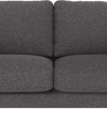 Personers Sofa Rowico Corwin Mørkegrå Brenda Polyesterstof Sort Metalramme